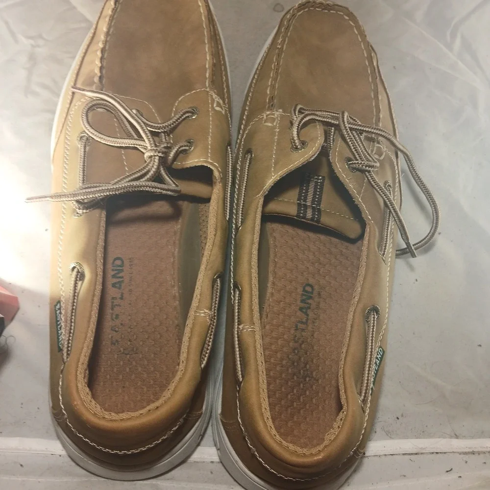 Eastland Benton Boat‎ Shoes 13 Tan Brown Nautical Casual Loafers 4601-08